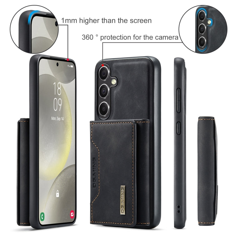 For Samsung Galaxy S24+ 5G DG.MING M2 Series 3-Fold Multi Card Bag + Magnetic Phone Case(Black) - Galaxy S24+ 5G Cases by DG.MING | Online Shopping South Africa | PMC Jewellery | Buy Now Pay Later Mobicred