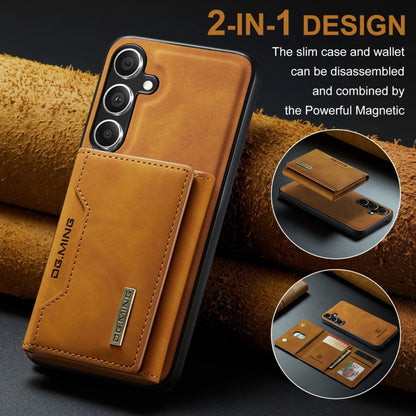 For Samsung Galaxy S24+ 5G DG.MING M2 Series 3-Fold Multi Card Bag + Magnetic Phone Case(Brown) - Galaxy S24+ 5G Cases by DG.MING | Online Shopping South Africa | PMC Jewellery | Buy Now Pay Later Mobicred