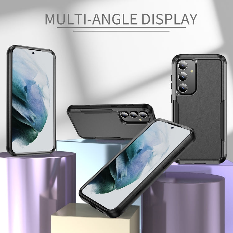 For Samsung Galaxy S24 5G TPU + PC Shockproof Protective Phone Case(Black) - Galaxy S24 5G Cases by PMC TechLife | Online Shopping South Africa | PMC TechLife