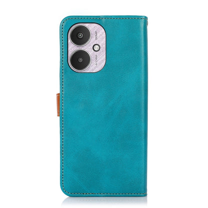 For Xiaomi Redmi 13C KHAZNEH Cowhide Texture Flip Leather Phone Case(Blue) - 13C Cases by PMC Jewellery | Online Shopping South Africa | PMC Jewellery | Buy Now Pay Later Mobicred