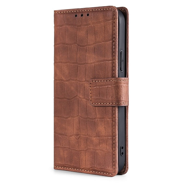 For Huawei Pura 70 Ultra 5G Skin Feel Crocodile Magnetic Clasp Leather Phone Case(Brown) - Huawei Cases by PMC Jewellery | Online Shopping South Africa | PMC Jewellery | Buy Now Pay Later Mobicred