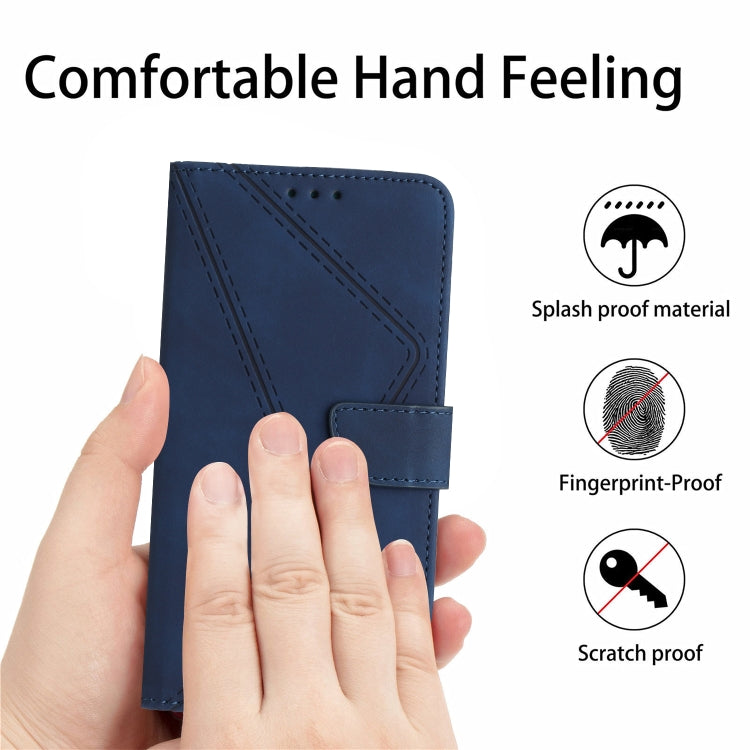 For Motorola Edge 50 5G Stitching Embossed Leather Phone Case(Blue) - free shipping - PMC TechLife - Order now!