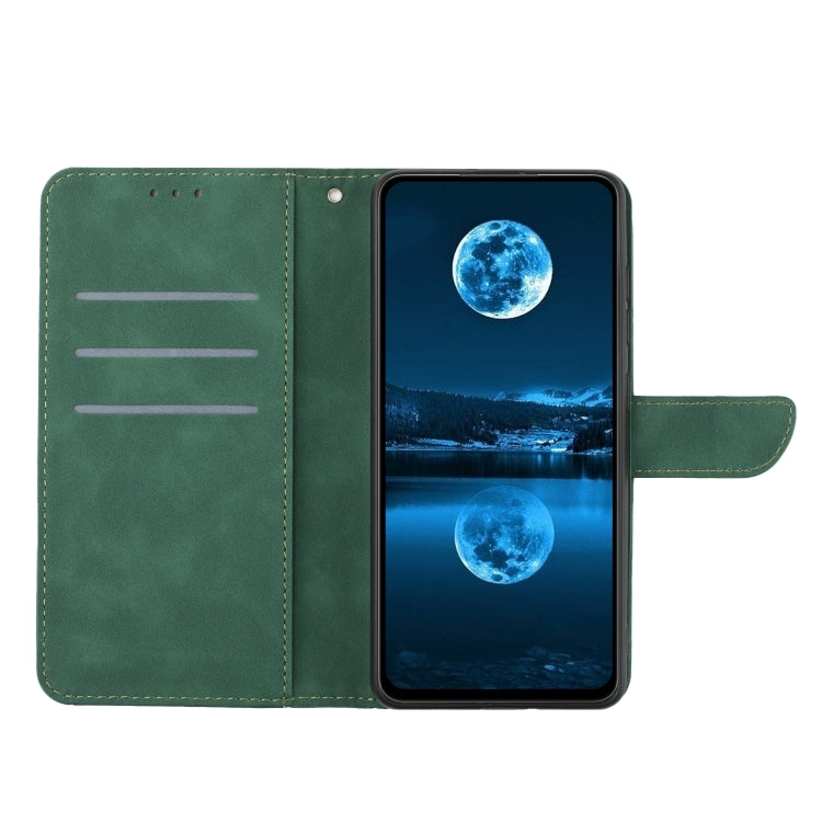 For Motorola Edge 5G 2024 Stitching Embossed Leather Phone Case(Green) - Motorola Cases by PMC Jewellery | Online Shopping South Africa | PMC Jewellery | Buy Now Pay Later Mobicred