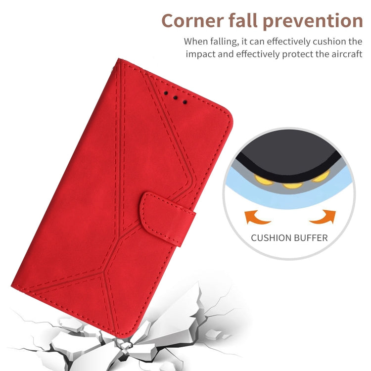 For Motorola Moto G75 5G Stitching Embossed Leather Phone Case(Red) - free shipping - PMC TechLife - Order now!