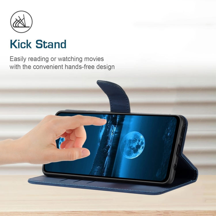 For Motorola Moto G75 5G Stitching Embossed Leather Phone Case(Blue) - free shipping - PMC TechLife - Order now!