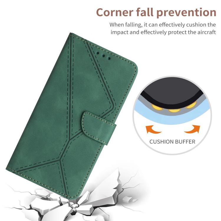 For Motorola Moto G86 5G Stitching Embossed Leather Phone Case(Green) - free shipping - PMC TechLife - Order now!