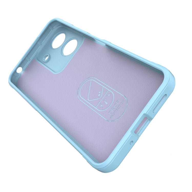 For Xiaomi Redmi 13C 4G Global Magic Shield TPU + Flannel Phone Case(Light Blue) - 13C Cases by PMC TechLife | Online Shopping South Africa | PMC TechLife | Buy Now Pay Later Mobicred
