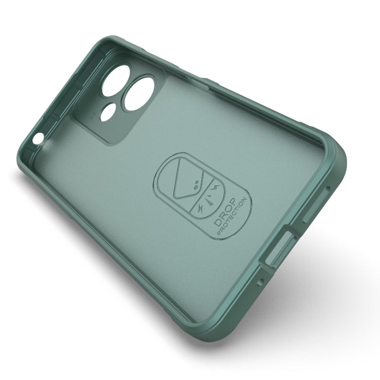 For Xiaomi Redmi 13C 5G Magic Shield TPU + Flannel Phone Case(Light Blue) - 13C Cases by PMC TechLife | Online Shopping South Africa | PMC TechLife | Buy Now Pay Later Mobicred