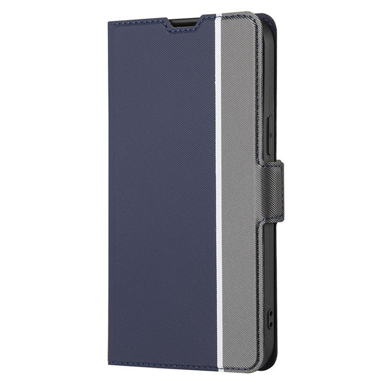 For Huawei Pura 70 Ultra 5G Twill Texture Side Button Leather Phone Case(Blue) - Huawei Cases by PMC Jewellery | Online Shopping South Africa | PMC Jewellery | Buy Now Pay Later Mobicred