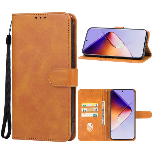 For Infinix Note 40 Pro 4G Leather Phone Case(Brown) - Infinix Cases by PMC Jewellery | Online Shopping South Africa | PMC Jewellery | Buy Now Pay Later Mobicred