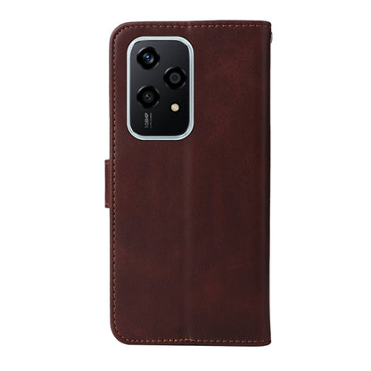 For Honor 200 Lite Global Classic Calf Texture Flip Leather Phone Case(Brown) - Honor Cases by PMC Jewellery | Online Shopping South Africa | PMC Jewellery | Buy Now Pay Later Mobicred