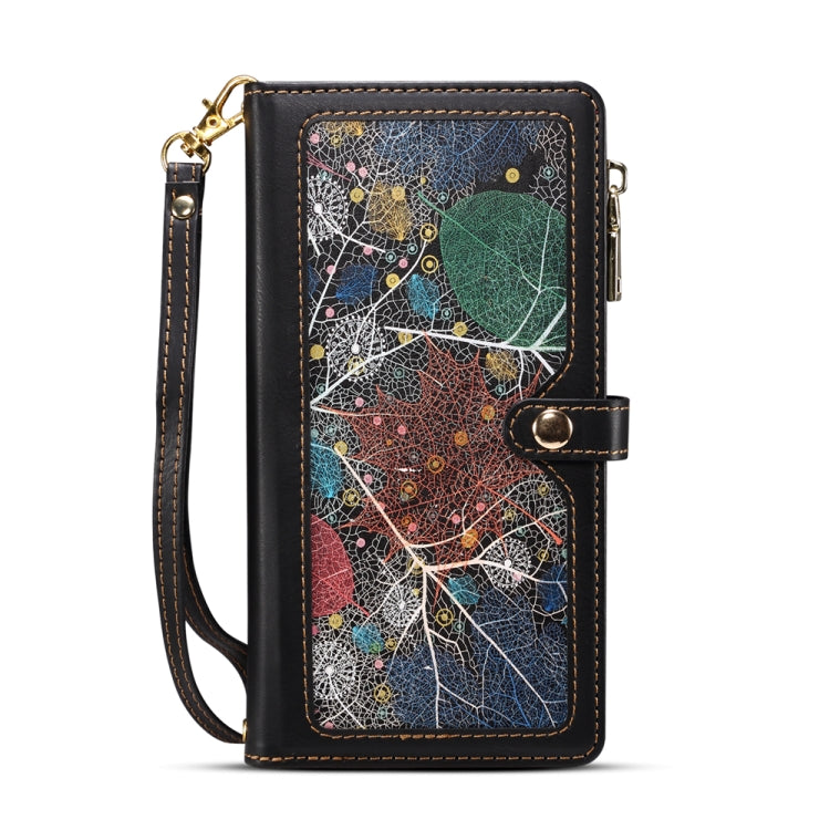 For Google Pixel 7a ESEBLE Star Series Lanyard Zipper Wallet RFID Leather Case(Black) - free shipping - PMC TechLife - Order now!