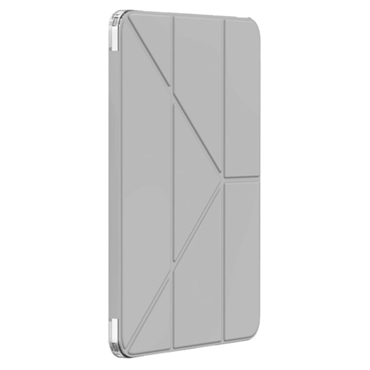 For iPad Air 13 2024 Mutural Deformation Stand Smart Leather Tablet Case(Grey) - iPad Air 13 2024 Cases by Mutural | Online Shopping South Africa | PMC Jewellery | Buy Now Pay Later Mobicred