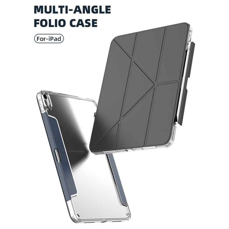 For iPad Air 11 2024 Mutural Deformation Stand Smart Leather Tablet Case(Grey) - iPad Air 11 2024 Cases by Mutural | Online Shopping South Africa | PMC Jewellery | Buy Now Pay Later Mobicred