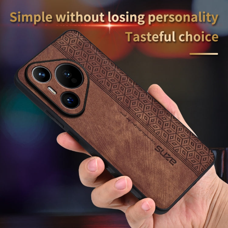 For Huawei Pura 70 Pro AZNS 3D Embossed Skin Feel Phone Case(Black) - Huawei Cases by AZNS | Online Shopping South Africa | PMC Jewellery | Buy Now Pay Later Mobicred