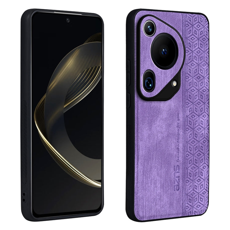 For Huawei Pura 70 Ultra AZNS 3D Embossed Skin Feel Phone Case(Purple) - Huawei Cases by AZNS | Online Shopping South Africa | PMC Jewellery | Buy Now Pay Later Mobicred