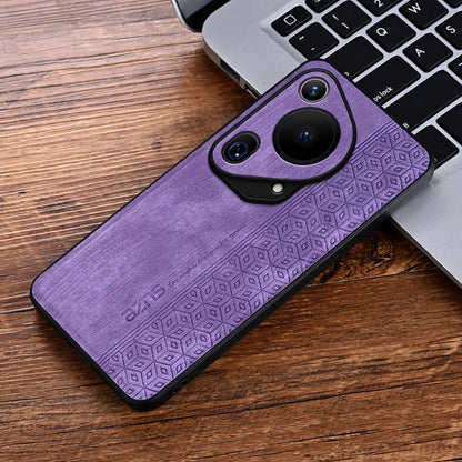 For Huawei Pura 70 Ultra AZNS 3D Embossed Skin Feel Phone Case(Purple) - Huawei Cases by AZNS | Online Shopping South Africa | PMC Jewellery | Buy Now Pay Later Mobicred