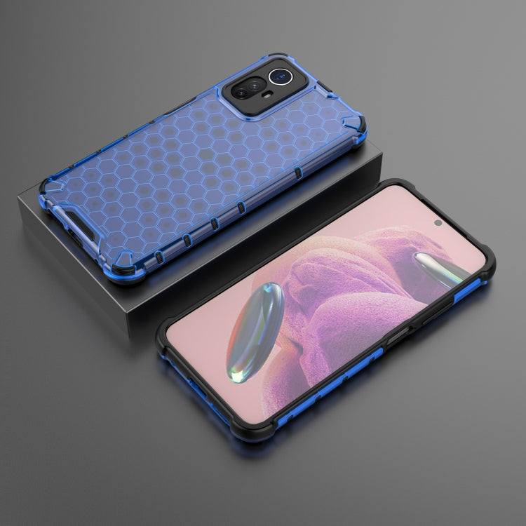 For Xiaomi Note 12S 4G Global Shockproof Honeycomb PC + TPU Phone Case(Blue) - Xiaomi Cases by PMC TechLife | Online Shopping South Africa | PMC TechLife | Buy Now Pay Later Mobicred