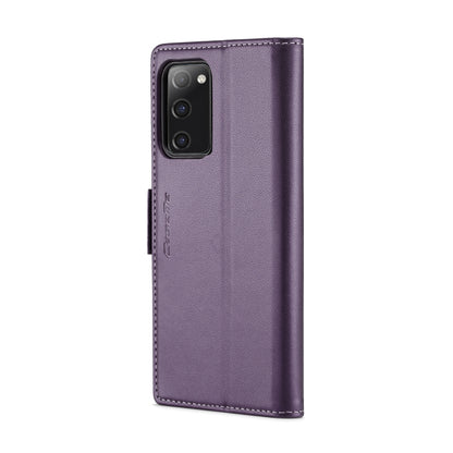 For Samsung Galaxy S20 FE CaseMe 023 Butterfly Buckle Litchi Texture RFID Anti-theft Leather Phone Case(Pearly Purple) - Galaxy S20 FE Cases by CaseMe | Online Shopping South Africa | PMC Jewellery | Buy Now Pay Later Mobicred