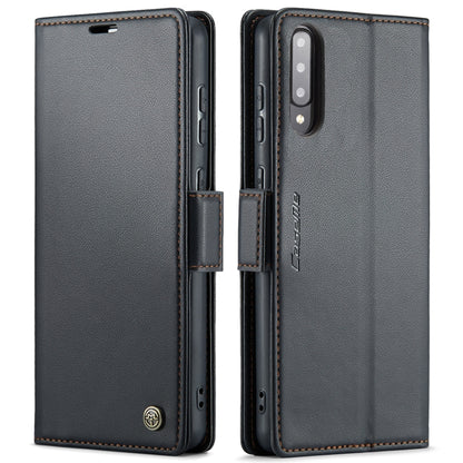 For Samsung Galaxy A30s / A50s / A50 CaseMe 023 Butterfly Buckle Litchi Texture RFID Anti-theft Leather Phone Case(Black) - Galaxy Phone Cases by CaseMe | Online Shopping South Africa | PMC Jewellery | Buy Now Pay Later Mobicred