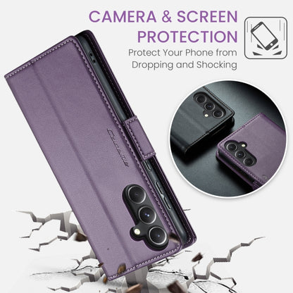 For Samsung Galaxy S23 FE 5G CaseMe 023 Butterfly Buckle Litchi Texture RFID Anti-theft Leather Phone Case(Pearly Purple) - Galaxy Phone Cases by CaseMe | Online Shopping South Africa | PMC Jewellery | Buy Now Pay Later Mobicred