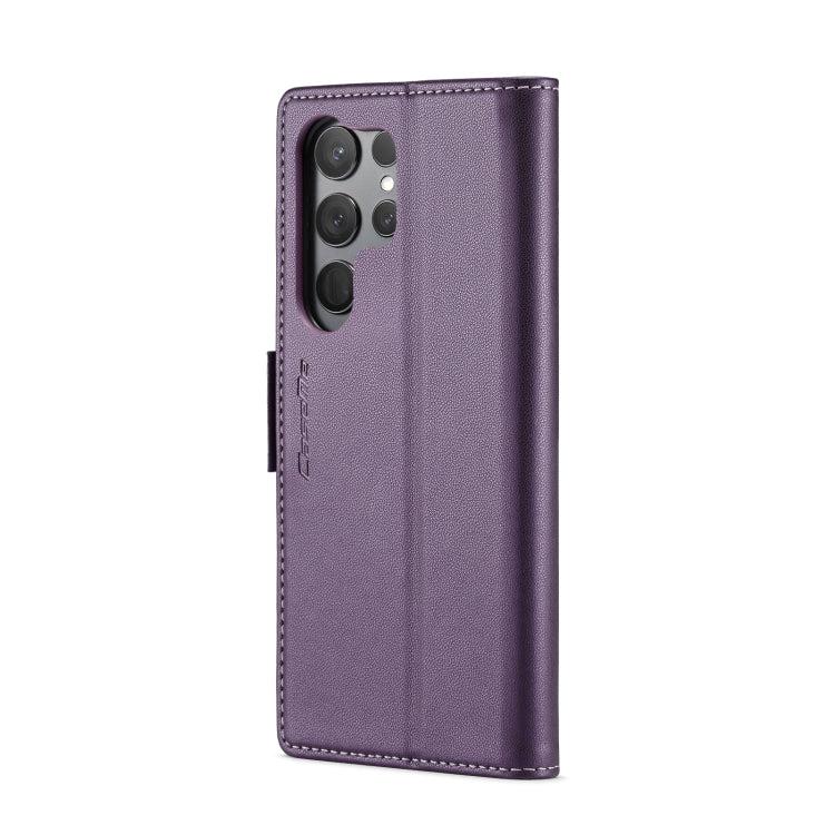 For Samsung Galaxy S24 Ultra CaseMe 023 Butterfly Buckle Litchi Texture RFID Anti-theft Leather Phone Case(Pearly Purple) - Galaxy S24 Ultra 5G Cases by CaseMe | Online Shopping South Africa | PMC Jewellery