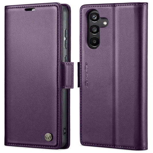 For Samsung Galaxy A35 5G CaseMe 023 Butterfly Buckle Litchi Texture RFID Anti-theft Leather Phone Case(Pearly Purple) - Galaxy Phone Cases by CaseMe | Online Shopping South Africa | PMC Jewellery | Buy Now Pay Later Mobicred