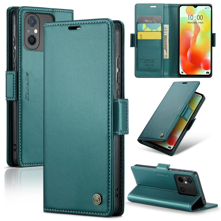 For Xiaomi Redmi 11A/12C CaseMe 023 Butterfly Buckle Litchi Texture RFID Anti-theft Leather Phone Case(Pearly Blue) - Xiaomi Cases by CaseMe | Online Shopping South Africa | PMC Jewellery | Buy Now Pay Later Mobicred