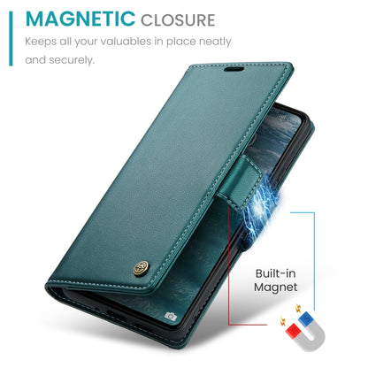 For Xiaomi Redmi 13C 4G / 13C 5G CaseMe 023 Butterfly Buckle Litchi Texture RFID Anti-theft Leather Phone Case(Pearly Blue) - Xiaomi Cases by CaseMe | Online Shopping South Africa | PMC Jewellery | Buy Now Pay Later Mobicred