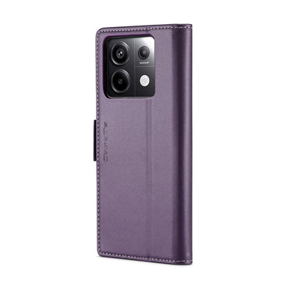 For Xiaomi Poco X6 5G CaseMe 023 Butterfly Buckle Litchi Texture RFID Anti-theft Leather Phone Case(Pearly Purple) - Xiaomi Cases by CaseMe | Online Shopping South Africa | PMC Jewellery | Buy Now Pay Later Mobicred