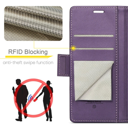 For Xiaomi Redmi Note 13 4G CaseMe 023 Butterfly Buckle Litchi Texture RFID Anti-theft Leather Phone Case(Pearly Purple) - Xiaomi Cases by CaseMe | Online Shopping South Africa | PMC Jewellery | Buy Now Pay Later Mobicred