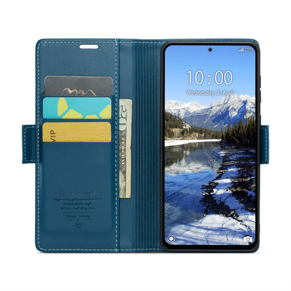 For Xiaomi Redmi Note 13 Pro 4G CaseMe 023 Butterfly Buckle Litchi Texture RFID Anti-theft Leather Phone Case(Blue) - Xiaomi Cases by CaseMe | Online Shopping South Africa | PMC Jewellery | Buy Now Pay Later Mobicred