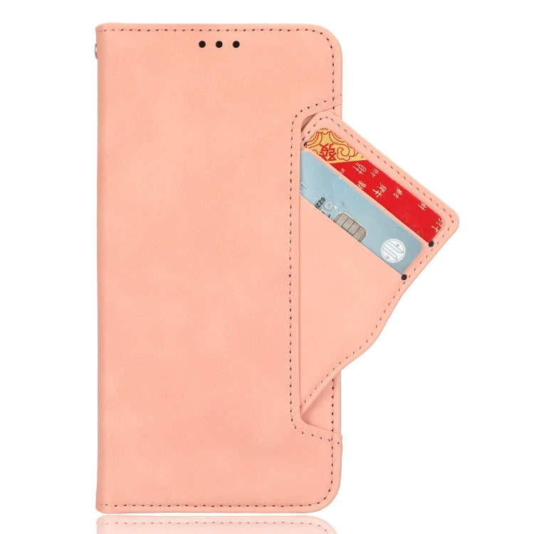 For Google Pixel 8 Pro Skin Feel Calf Texture Card Slots Leather Phone Case(Pink) - Google Cases by PMC TechLife | Online Shopping South Africa | PMC TechLife | Buy Now Pay Later Mobicred