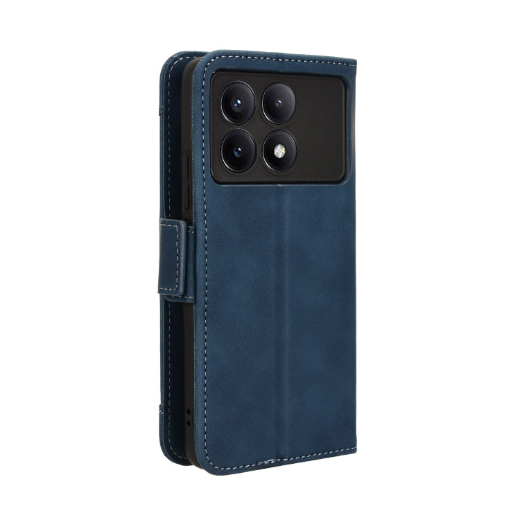 For Xiaomi Redmi K70 / K70 Pro 5G Skin Feel Calf Texture Card Slots Leather Phone Case(Blue) - K70 Pro Cases by PMC Jewellery | Online Shopping South Africa | PMC Jewellery | Buy Now Pay Later Mobicred