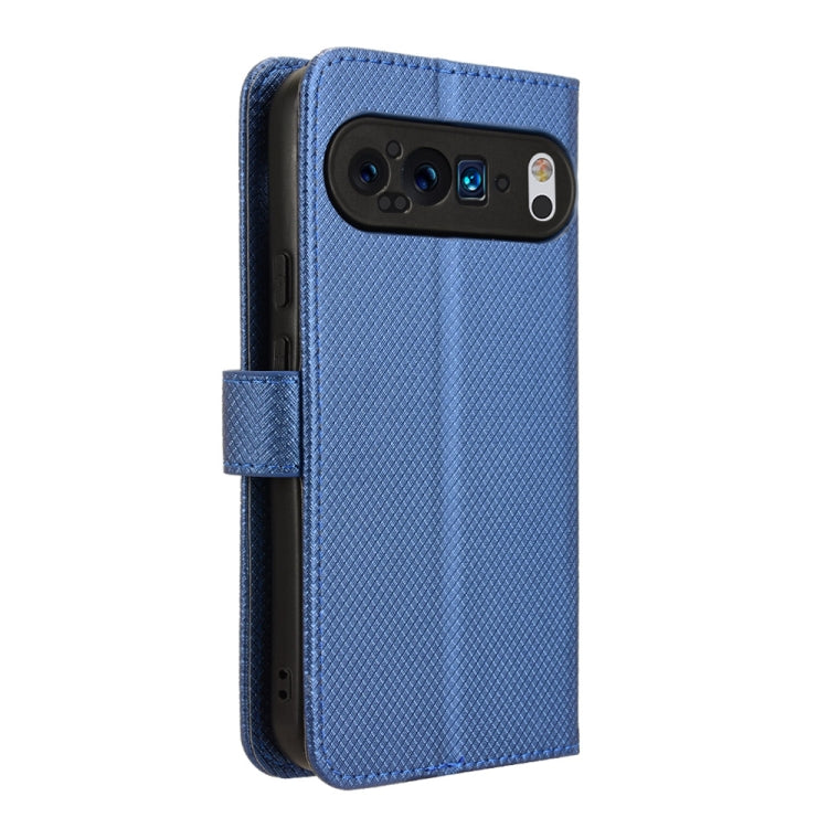 For Google Pixel 9 Pro Diamond Texture Leather Phone Case(Blue) - Google Cases by PMC Jewellery | Online Shopping South Africa | PMC Jewellery | Buy Now Pay Later Mobicred