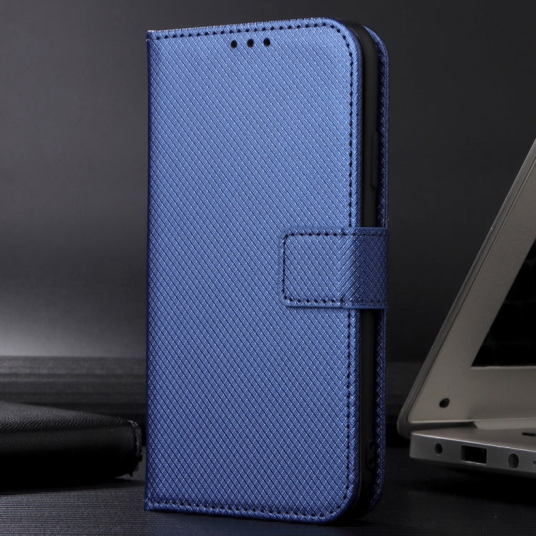 For Sony Xperia 10 VI 2024 Diamond Texture Leather Phone Case(Blue) - Sony Cases by PMC Jewellery | Online Shopping South Africa | PMC Jewellery | Buy Now Pay Later Mobicred