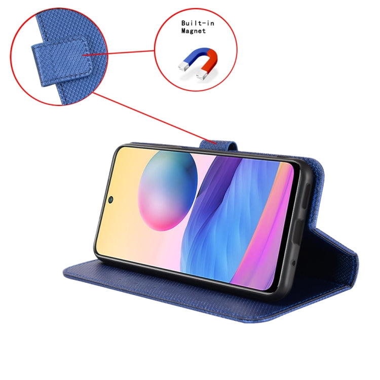 For Sony Xperia 10 VI 2024 Diamond Texture Leather Phone Case(Blue) - Sony Cases by PMC Jewellery | Online Shopping South Africa | PMC Jewellery | Buy Now Pay Later Mobicred