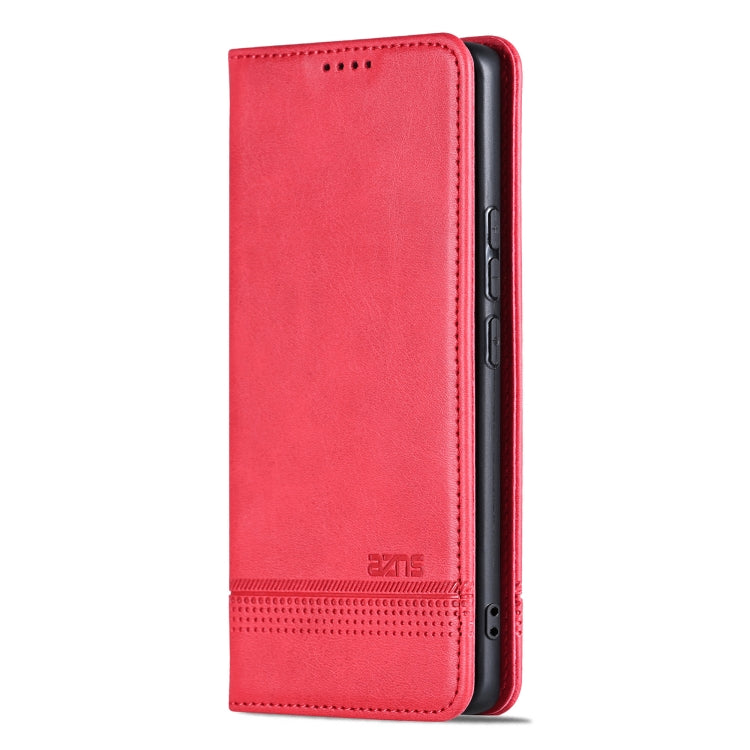 For Huawei Pura 70 Pro / 70 Pro+ Fine Hole AZNS Magnetic Calf Texture Flip Leather Phone Case(Red) - Huawei Cases by AZNS | Online Shopping South Africa | PMC Jewellery | Buy Now Pay Later Mobicred