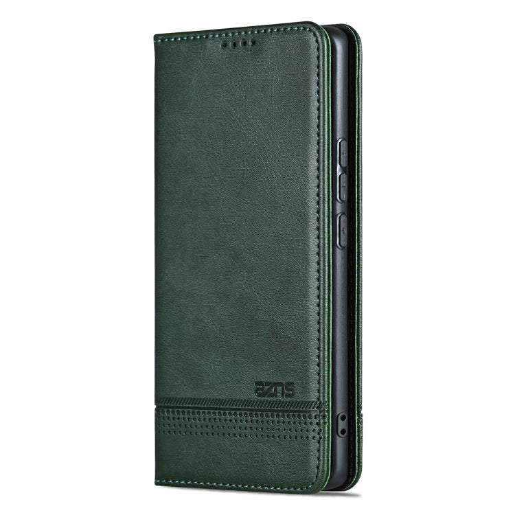 For Huawei Pura 70 Ultra AZNS Magnetic Calf Texture Flip Leather Phone Case(Dark Green) - Huawei Cases by AZNS | Online Shopping South Africa | PMC Jewellery | Buy Now Pay Later Mobicred