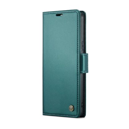 For Google Pixel 7a CaseMe 023 Butterfly Buckle Litchi Texture RFID Anti-theft Leather Phone Case(Pearly Blue) - Google Cases by CaseMe | Online Shopping South Africa | PMC Jewellery | Buy Now Pay Later Mobicred