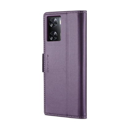 For OPPO A57 4G Global/A57s 4G Global CaseMe 023 Butterfly Buckle Litchi Texture RFID Anti-theft Leather Phone Case(Pearly Purple) - OPPO Cases by CaseMe | Online Shopping South Africa | PMC Jewellery | Buy Now Pay Later Mobicred