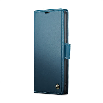 For OPPO A96 4G Global/A36 4G/K10 4G/A76 4G CaseMe 023 Butterfly Buckle Litchi Texture RFID Anti-theft Leather Phone Case(Blue) - OPPO Cases by CaseMe | Online Shopping South Africa | PMC Jewellery | Buy Now Pay Later Mobicred