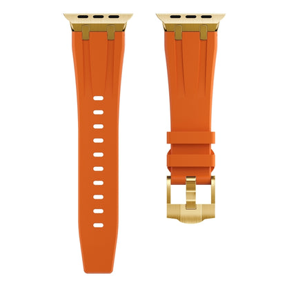 AP Silicone Watch Band For Apple Watch SE 2023 40mm(Gold Orange) - Watch Bands by PMC Jewellery | Online Shopping South Africa | PMC Jewellery