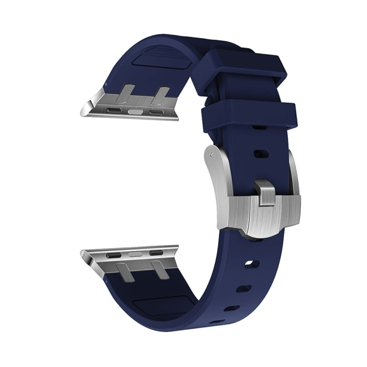 AP Silicone Watch Band For Apple Watch Ultra 2 49mm(Black Blue) - Watch Bands by PMC TechLife | Online Shopping South Africa | PMC TechLife
