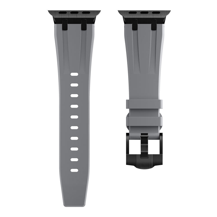 AP Silicone Watch Band For Apple Watch Ultra 2 49mm(Black Grey) - Watch Bands by PMC TechLife | Online Shopping South Africa | PMC TechLife