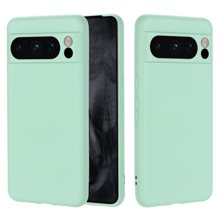 For Google Pixel 8 Pro Pure Color Liquid Silicone Shockproof Phone Case(Green) - free shipping - PMC TechLife - Order now!