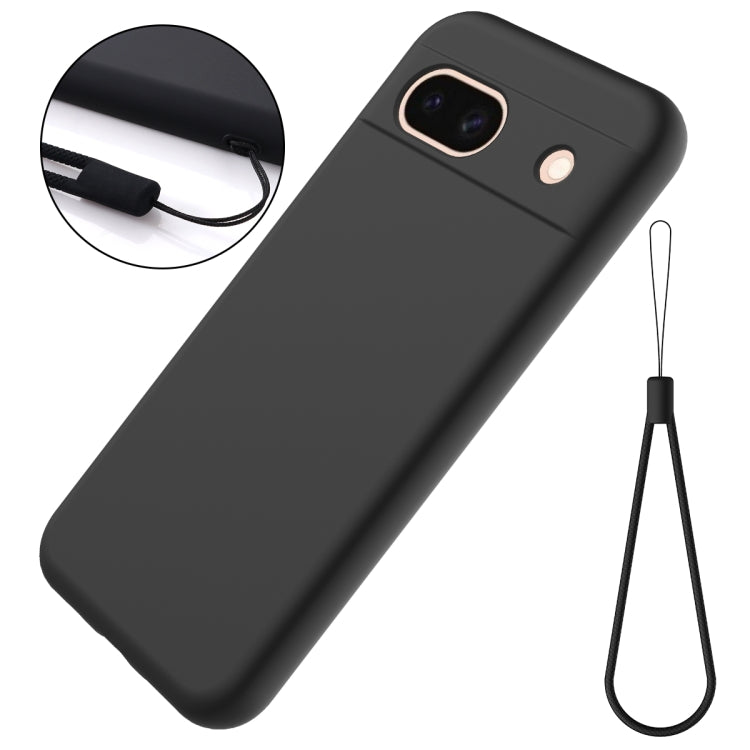 For Google Pixel 8a Pure Color Liquid Silicone Shockproof Phone Case(Black) - free shipping - PMC TechLife - Order now!