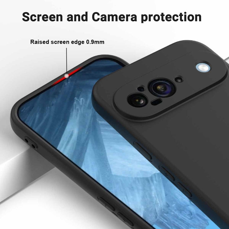 For Google Pixel 9 Pure Color Liquid Silicone Shockproof Phone Case(Black) - Google Cases by PMC Jewellery | Online Shopping South Africa | PMC Jewellery | Buy Now Pay Later Mobicred