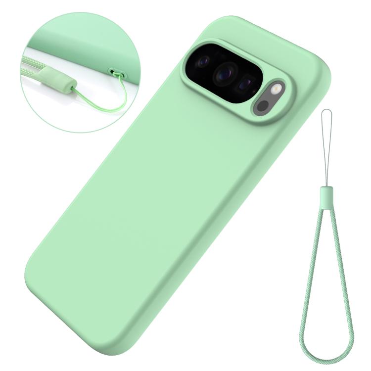 For Google Pixel 10 Pro Pure Color Liquid Silicone Shockproof Phone Case(Green) - free shipping - PMC TechLife - Order now!