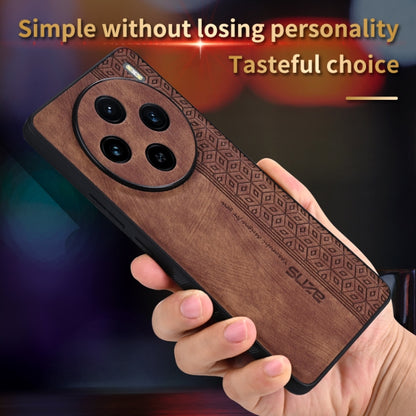 For vivo X100 AZNS 3D Embossed Skin Feel Phone Case(Brown) - X100 Cases by AZNS | Online Shopping South Africa | PMC Jewellery | Buy Now Pay Later Mobicred